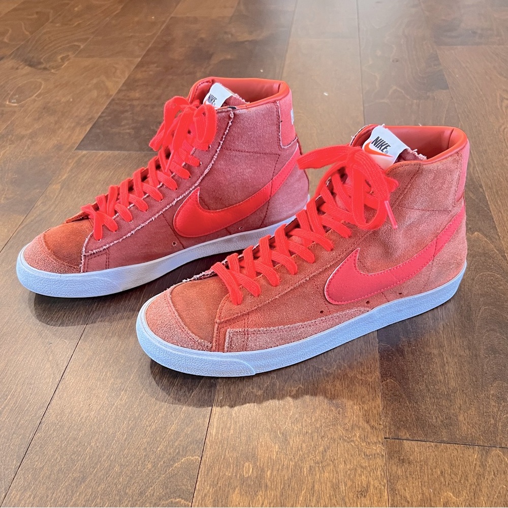 Nike Blazer Mid '77 Vintage Suede Mix Mantra Orange-Crimson Shoes, Men’s Size 10